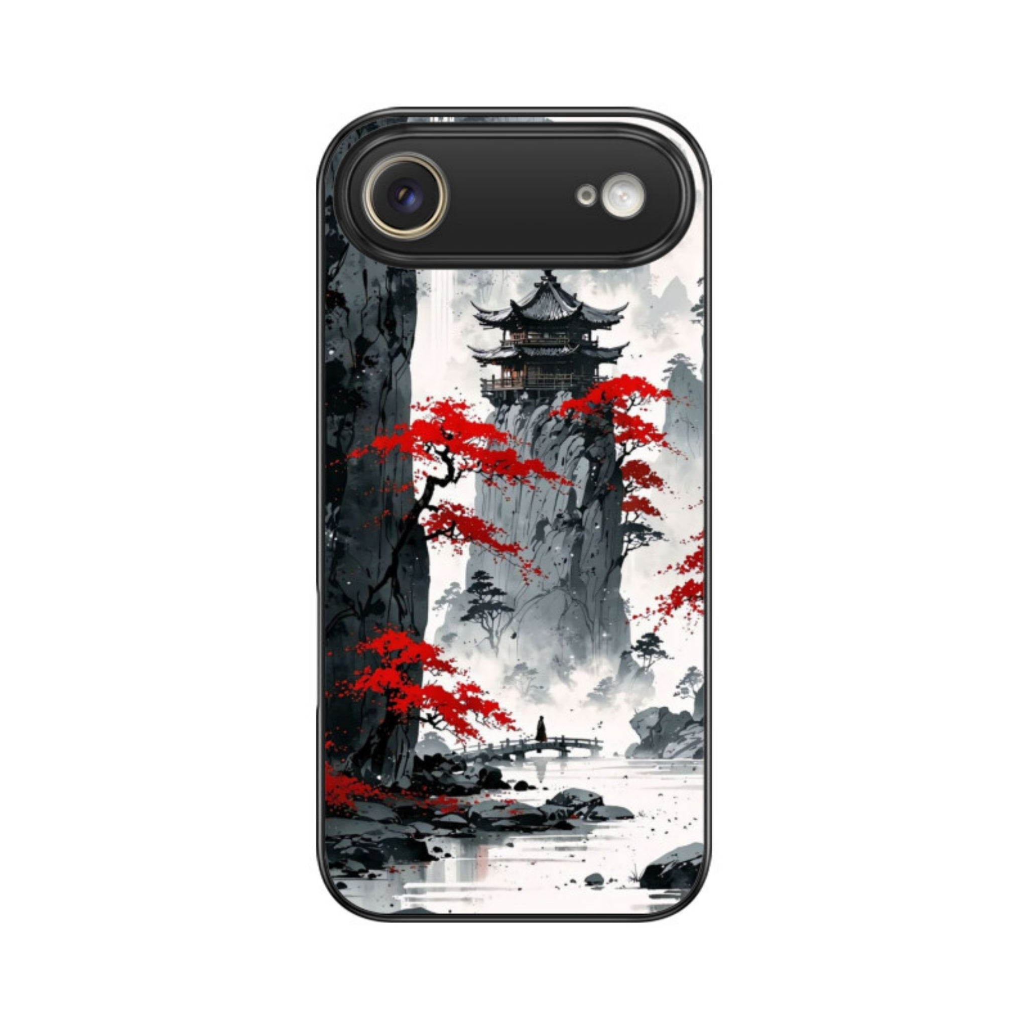 Scarlet Ink Mountains Glass Case for Apple iPhone
