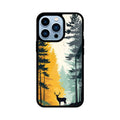 Golden Forest Stag Glass Case for Apple iPhone