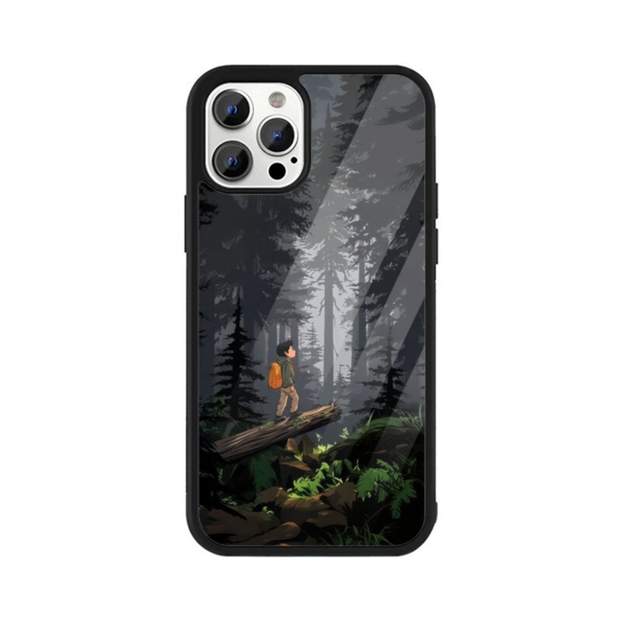 Silent Explorer Glass Case for Apple iPhone