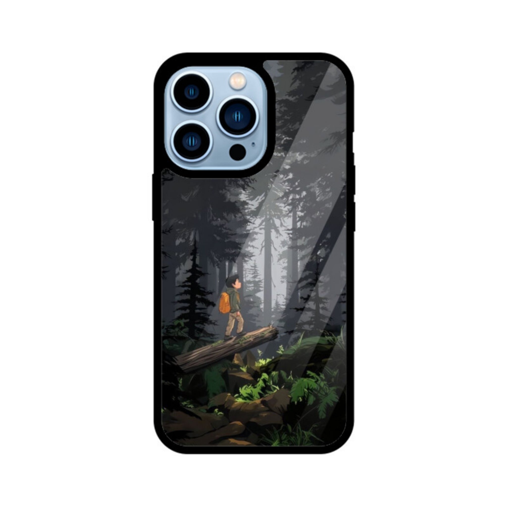 Silent Explorer Glass Case for Apple iPhone