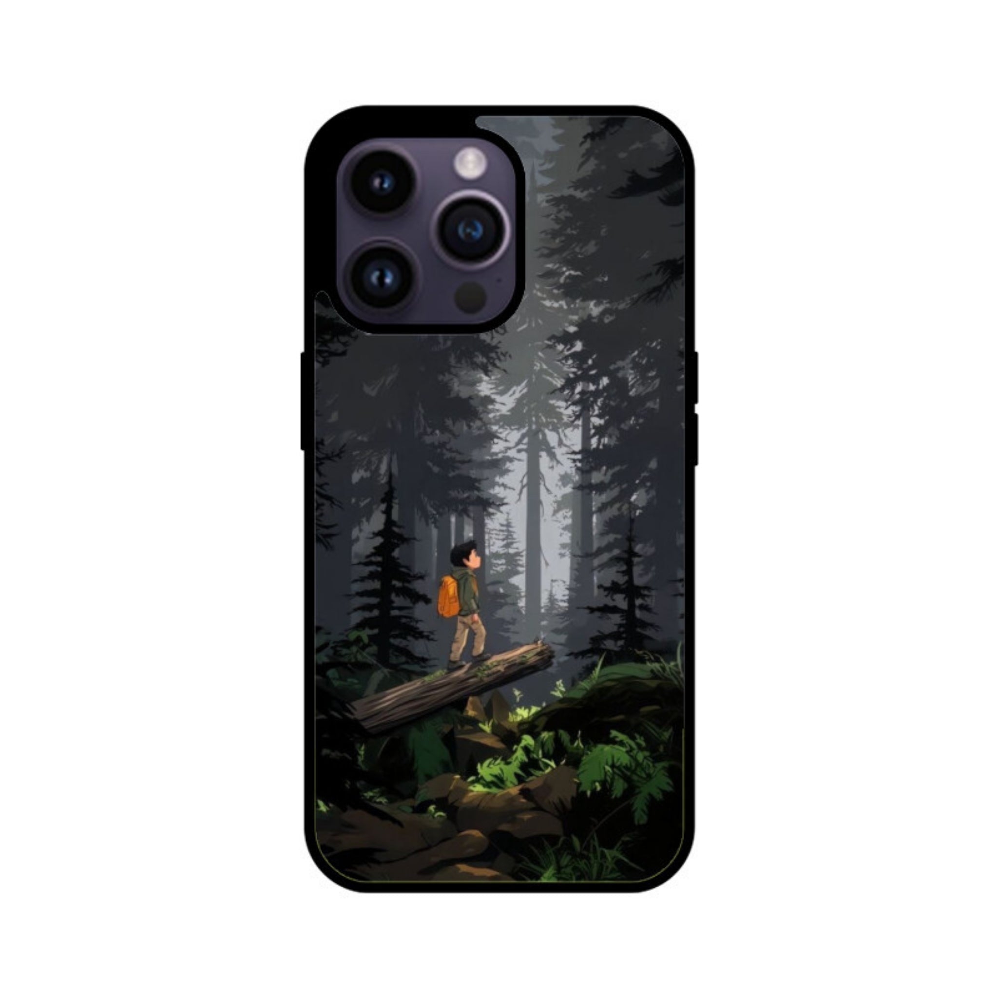 Silent Explorer Glass Case for Apple iPhone