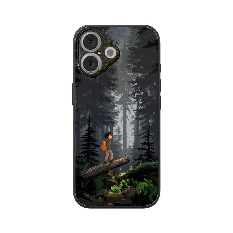 Silent Explorer Glass Case for Apple iPhone