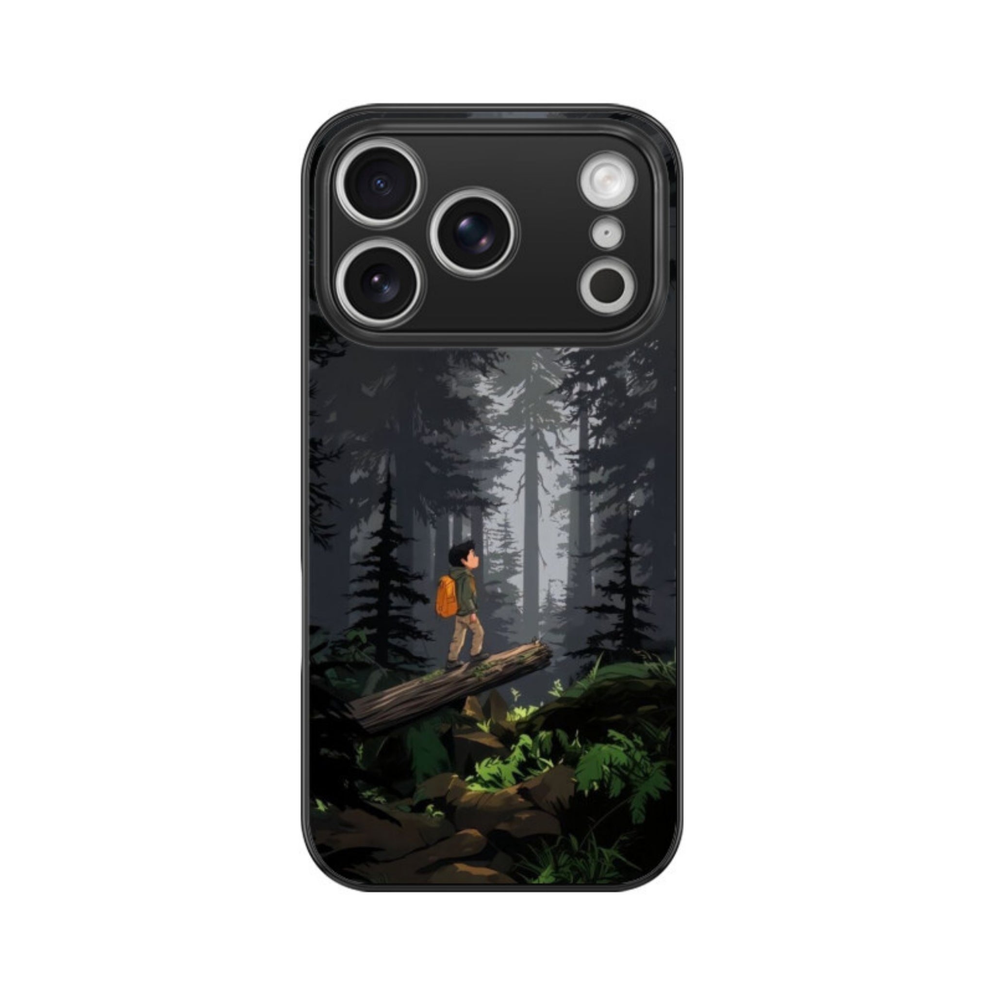 Silent Explorer Glass Case for Apple iPhone