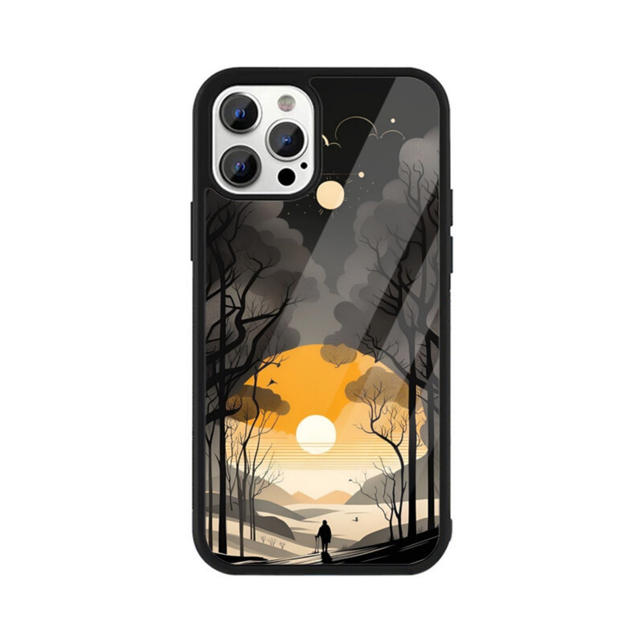 Evening Solitude Glass Case for Apple iPhone