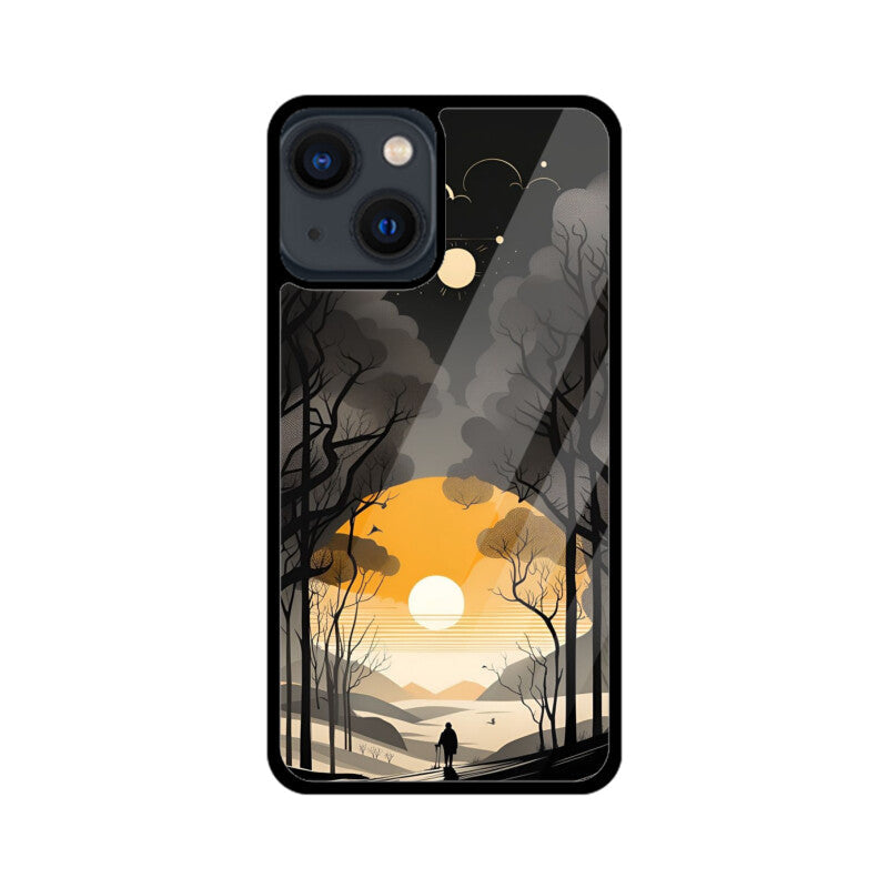 Evening Solitude Glass Case for Apple iPhone