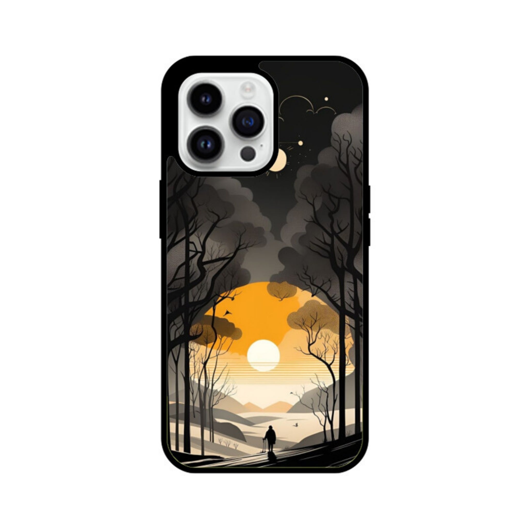 Evening Solitude Glass Case for Apple iPhone
