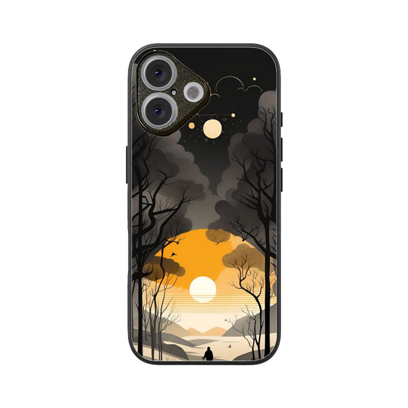 Evening Solitude Glass Case for Apple iPhone