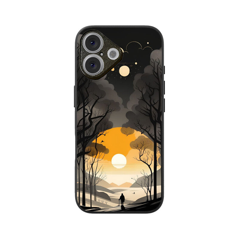 Evening Solitude Glass Case for Apple iPhone