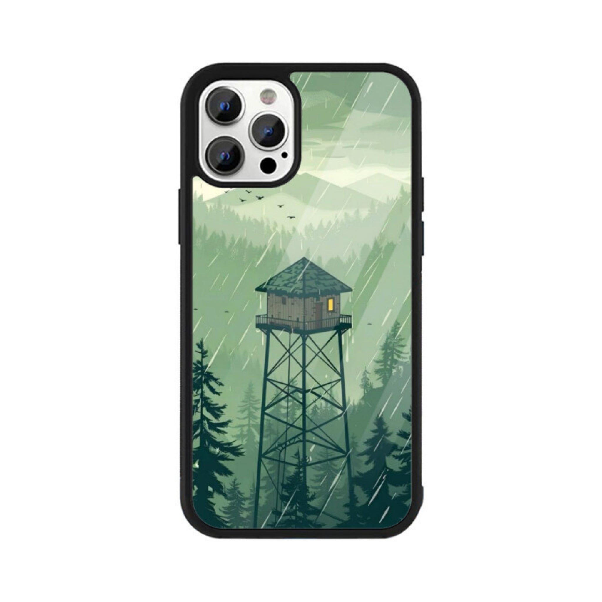 Forest Sentinel Glass Case for Apple iPhone