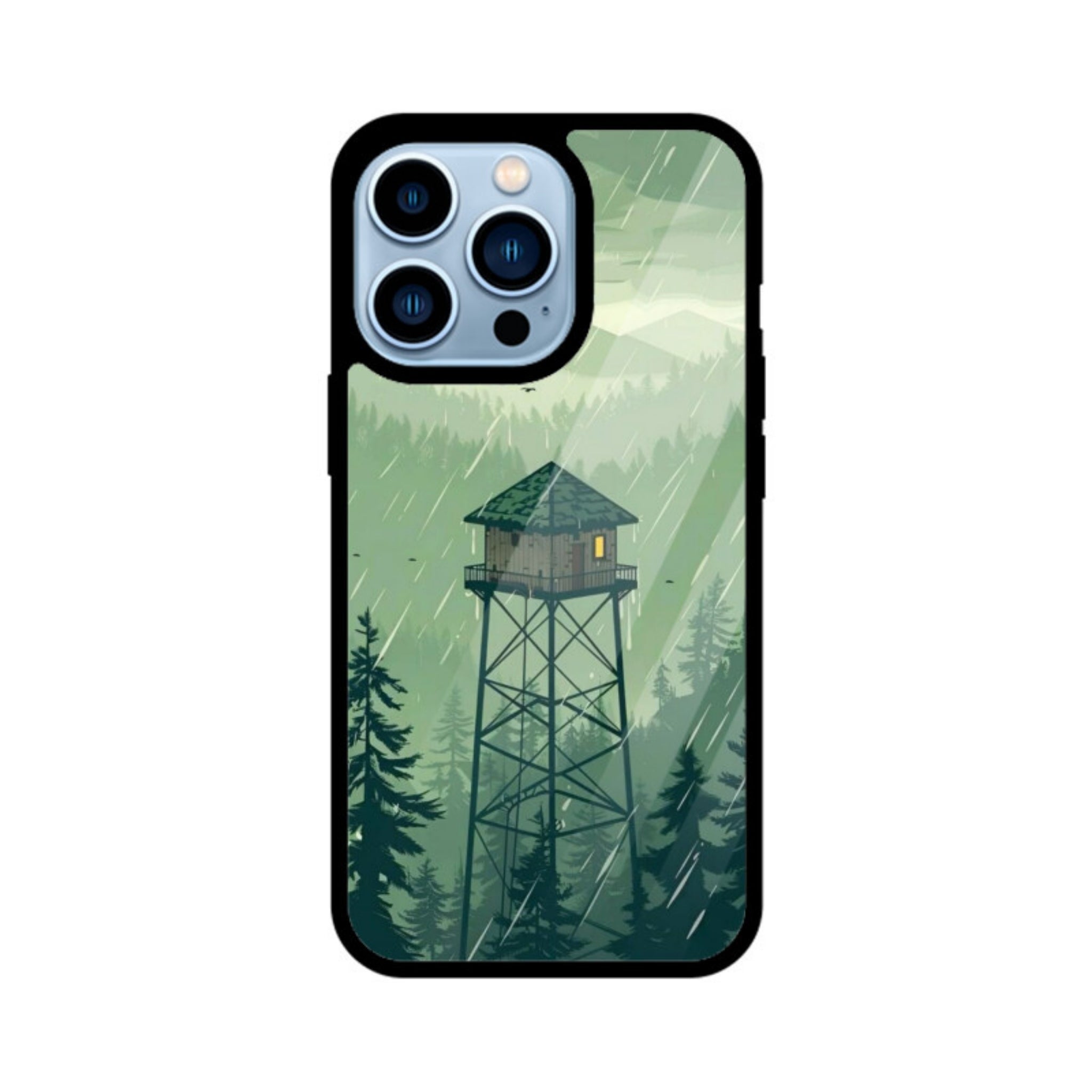 Forest Sentinel Glass Case for Apple iPhone