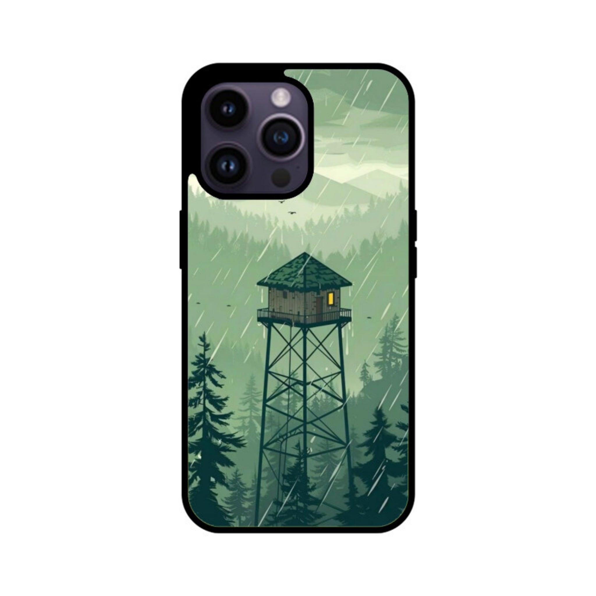 Forest Sentinel Glass Case for Apple iPhone