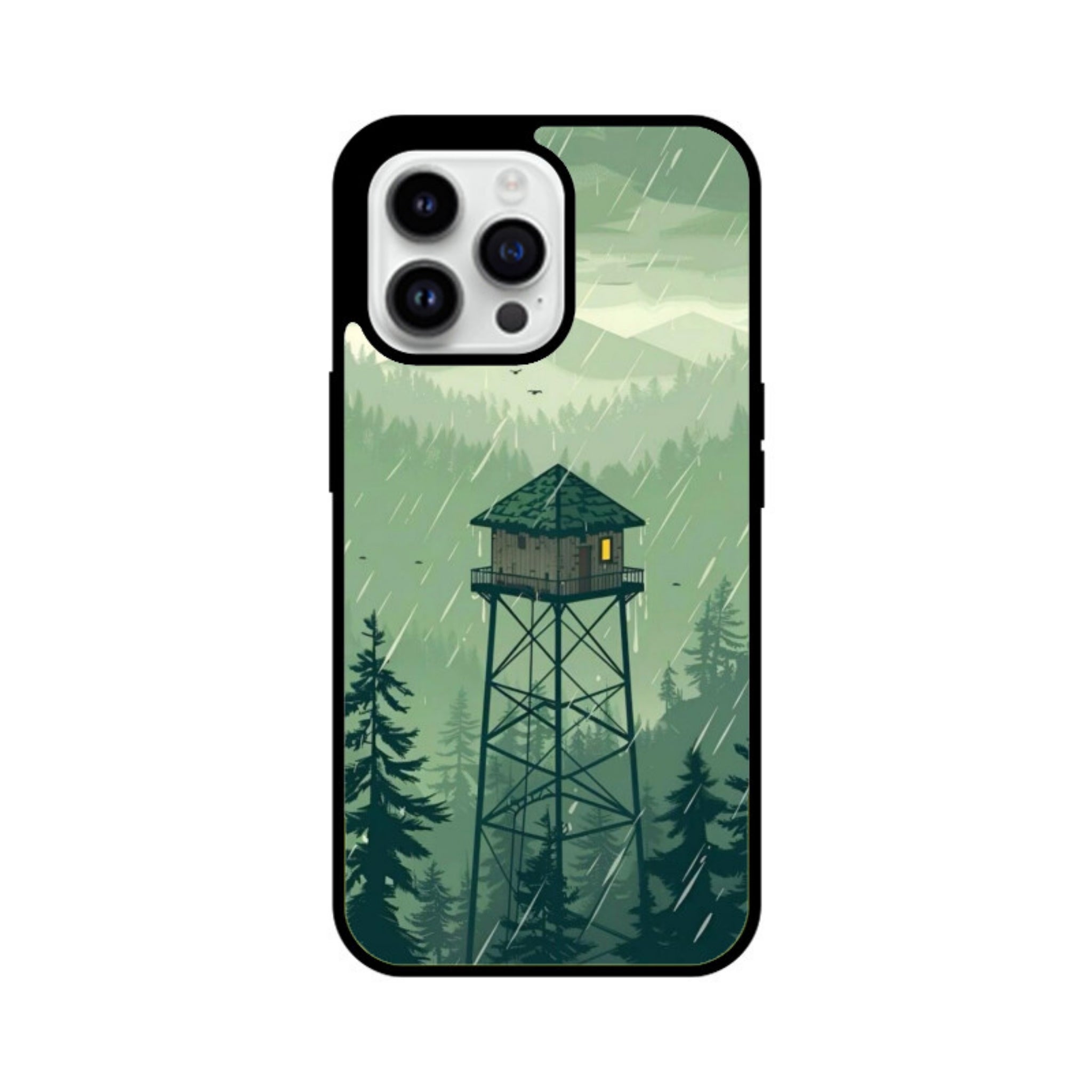 Forest Sentinel Glass Case for Apple iPhone