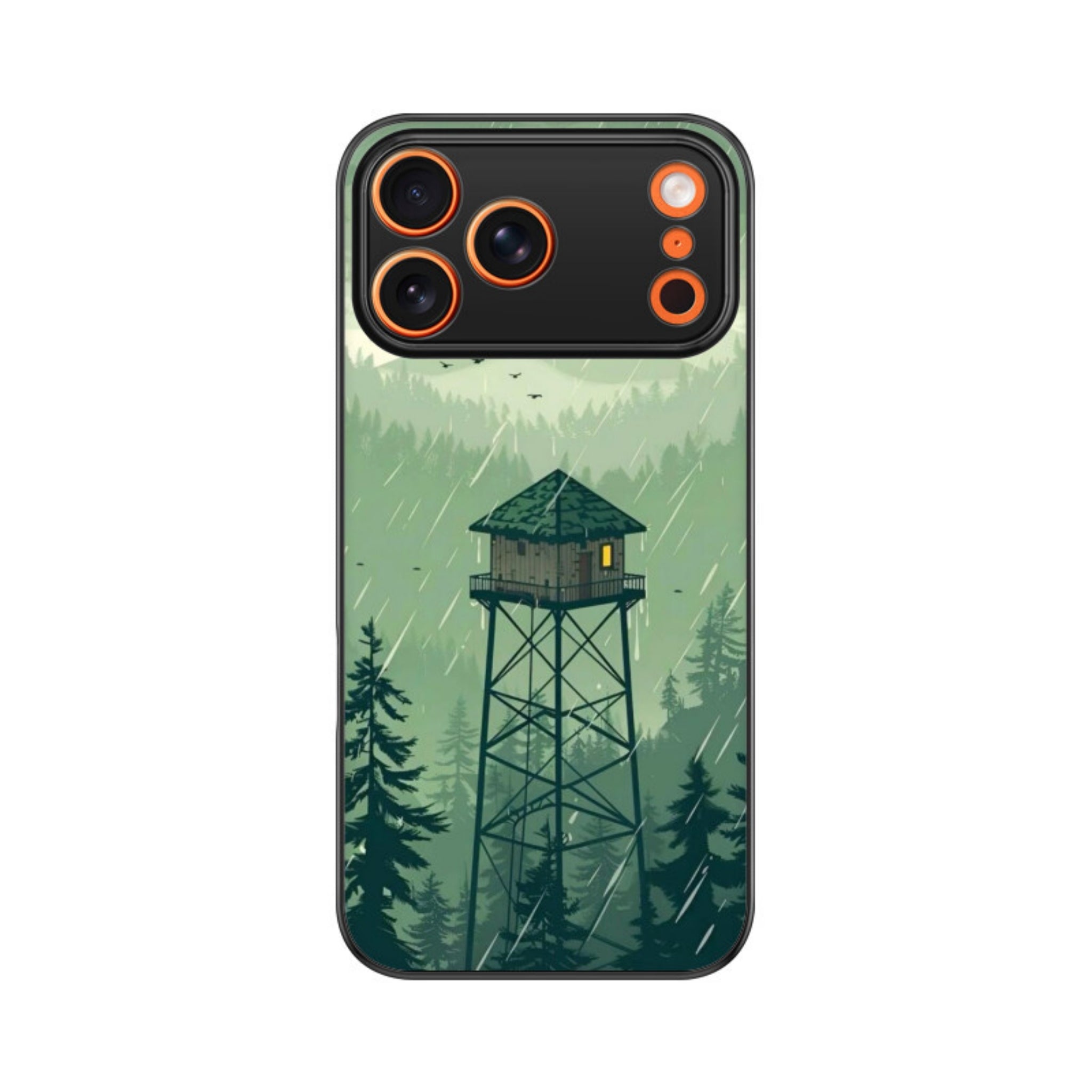 Forest Sentinel Glass Case for Apple iPhone
