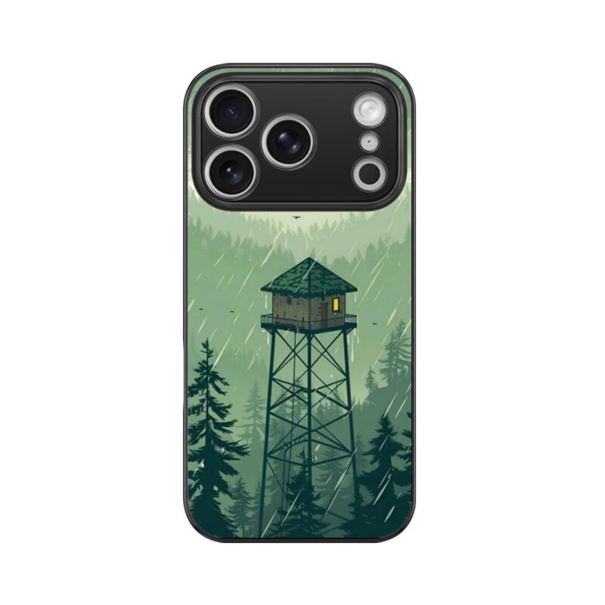 Forest Sentinel Glass Case for Apple iPhone