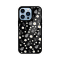 Petals on Black Glass Case for Apple iPhone