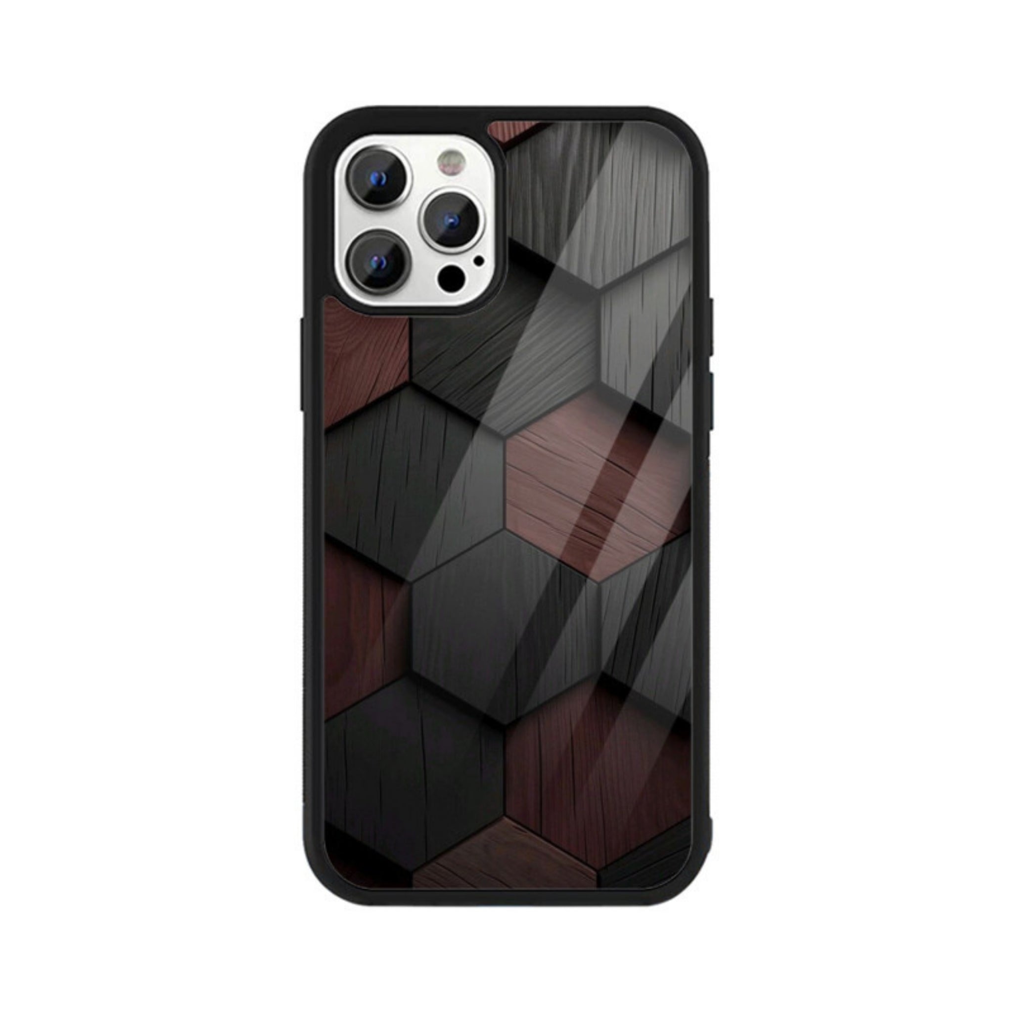 Shadow Hex Glass Case for Apple iPhone