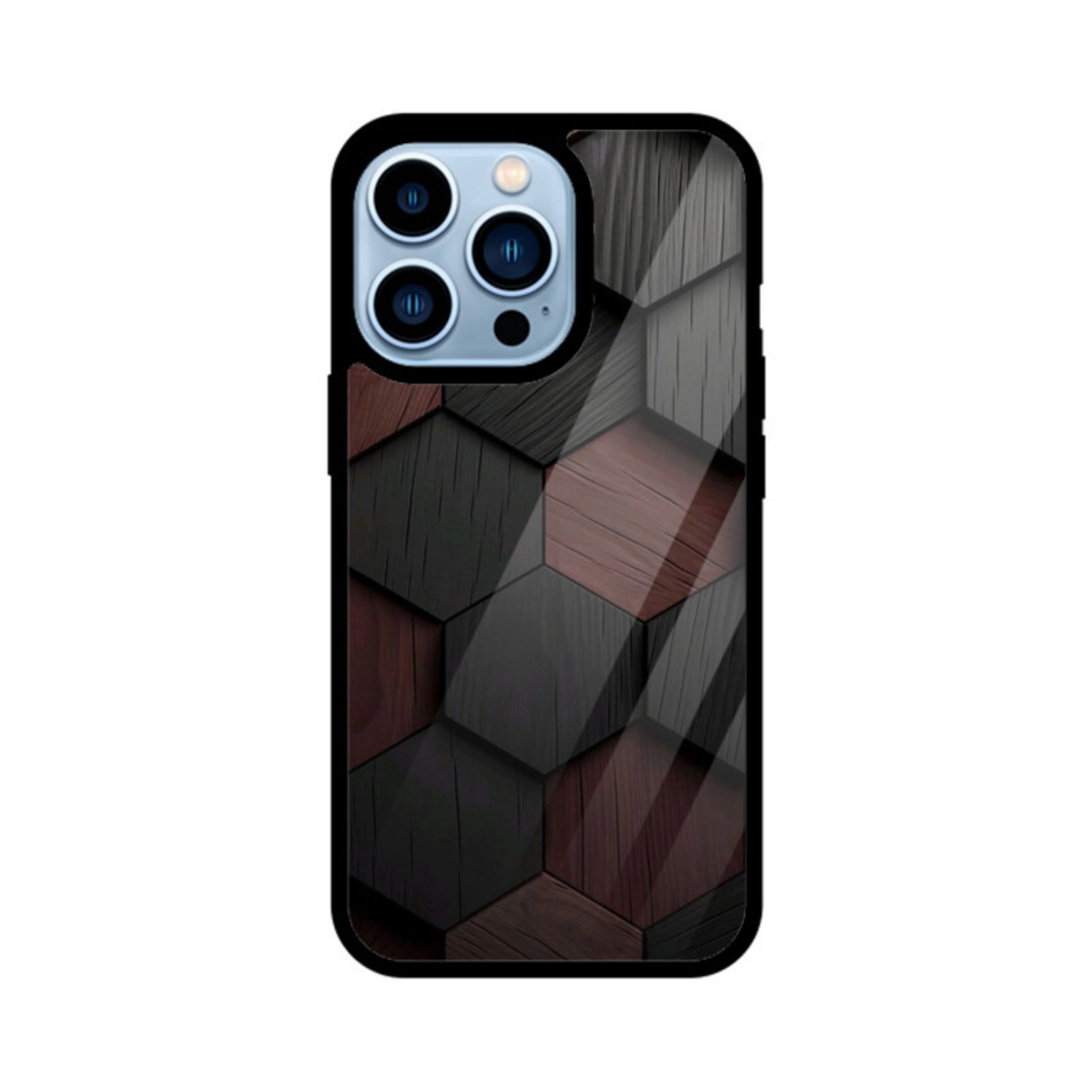 Shadow Hex Glass Case for Apple iPhone