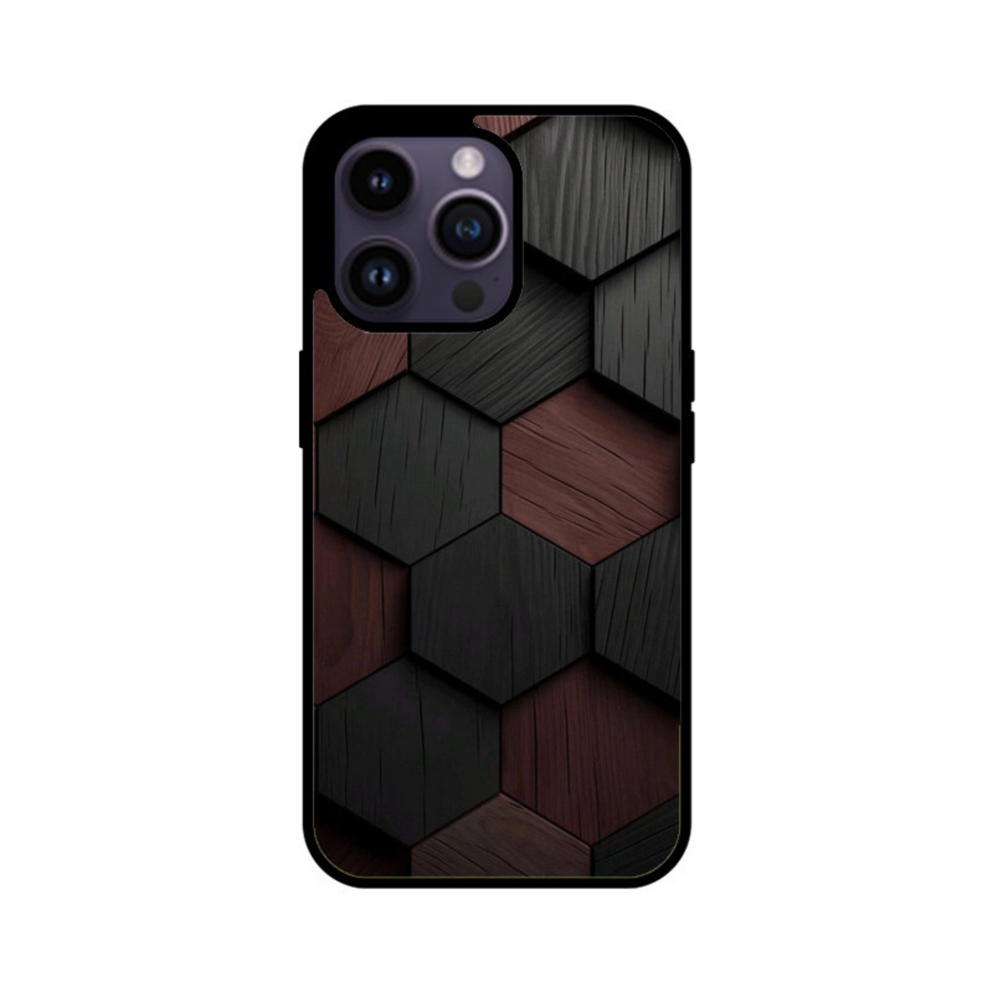 Shadow Hex Glass Case for Apple iPhone