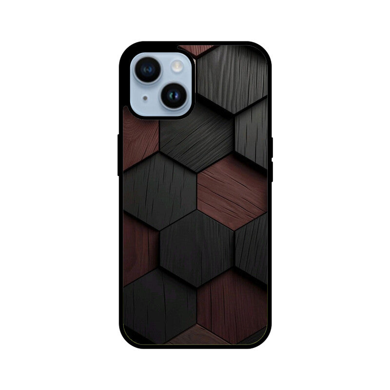 Shadow Hex Glass Case for Apple iPhone