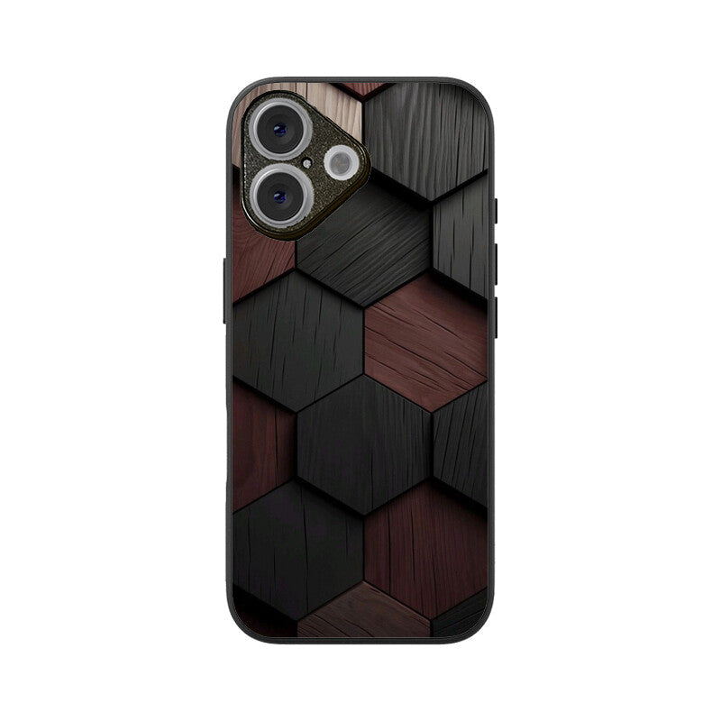 Shadow Hex Glass Case for Apple iPhone