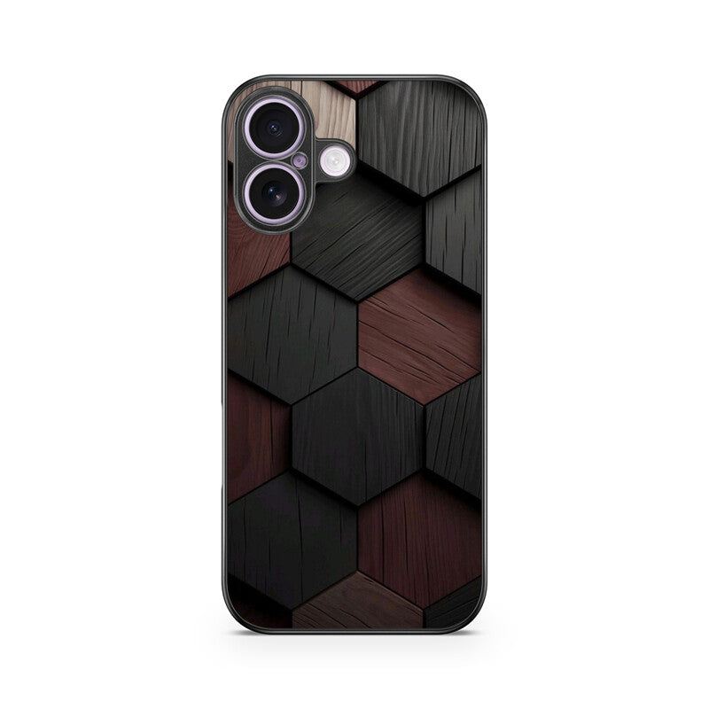 Shadow Hex Glass Case for Apple iPhone