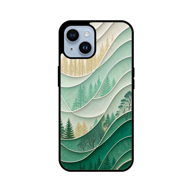 Pine Flow Glass Case for Apple iPhone