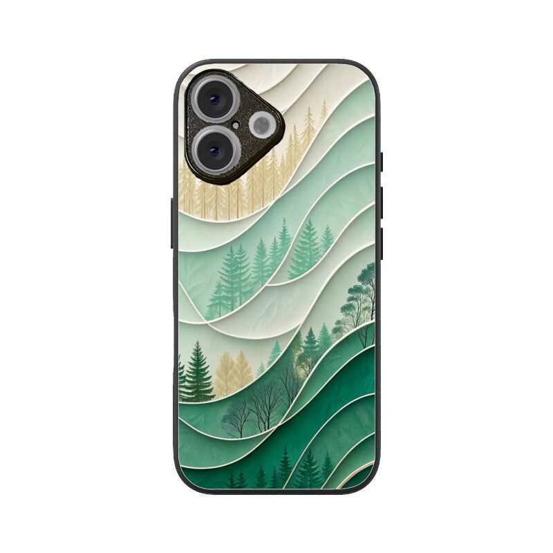 Pine Flow Glass Case for Apple iPhone