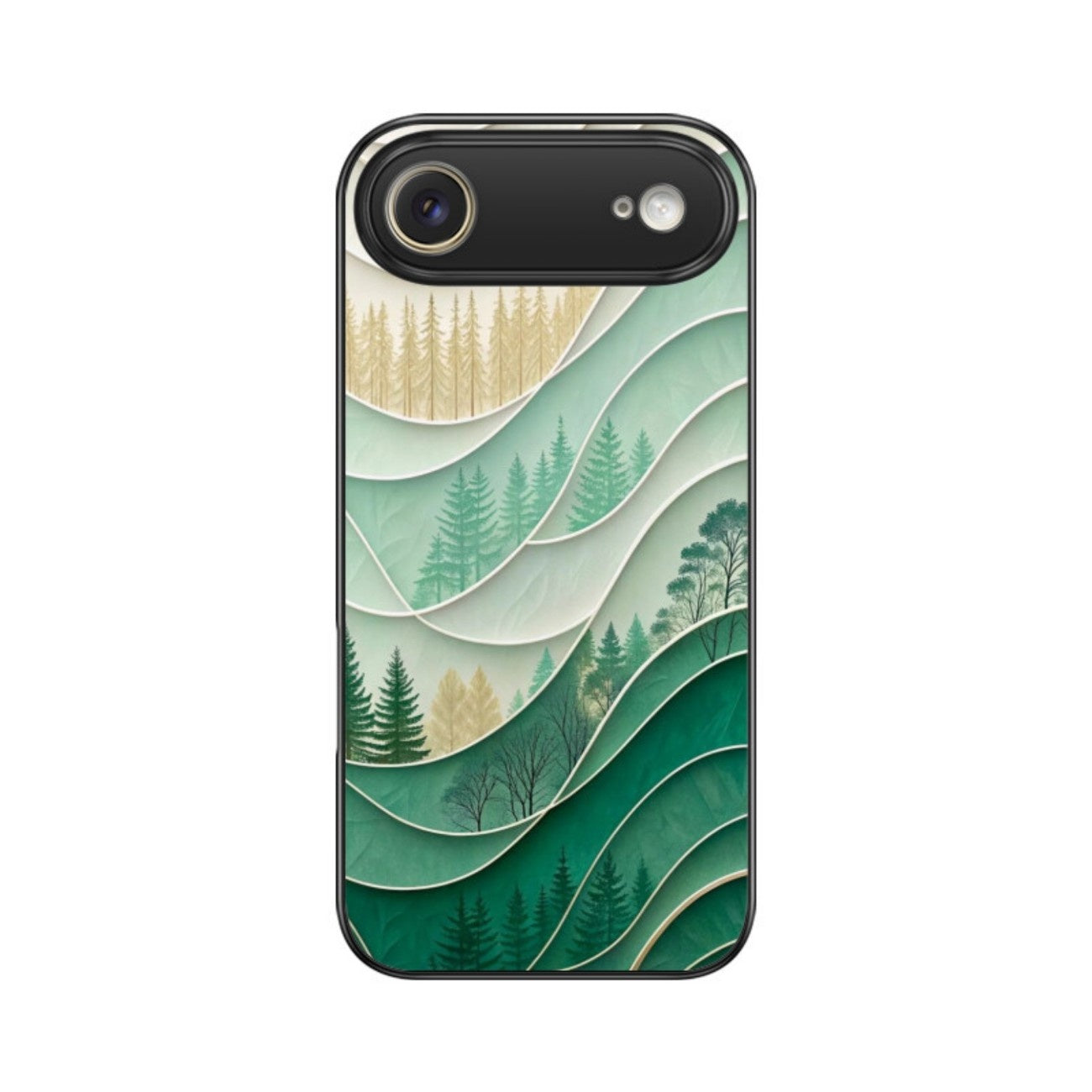 Pine Flow Glass Case for Apple iPhone