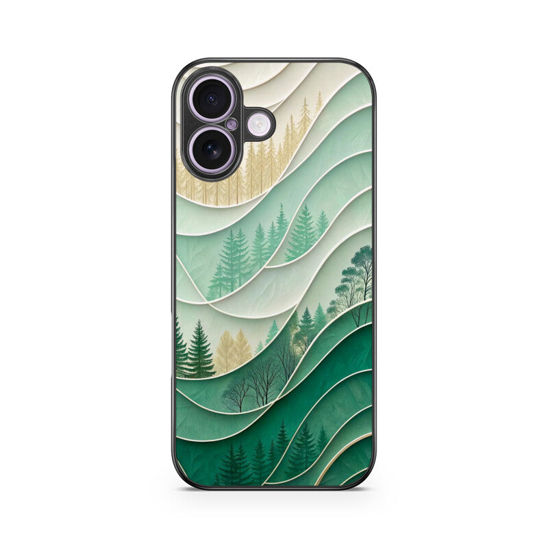 Pine Flow Glass Case for Apple iPhone