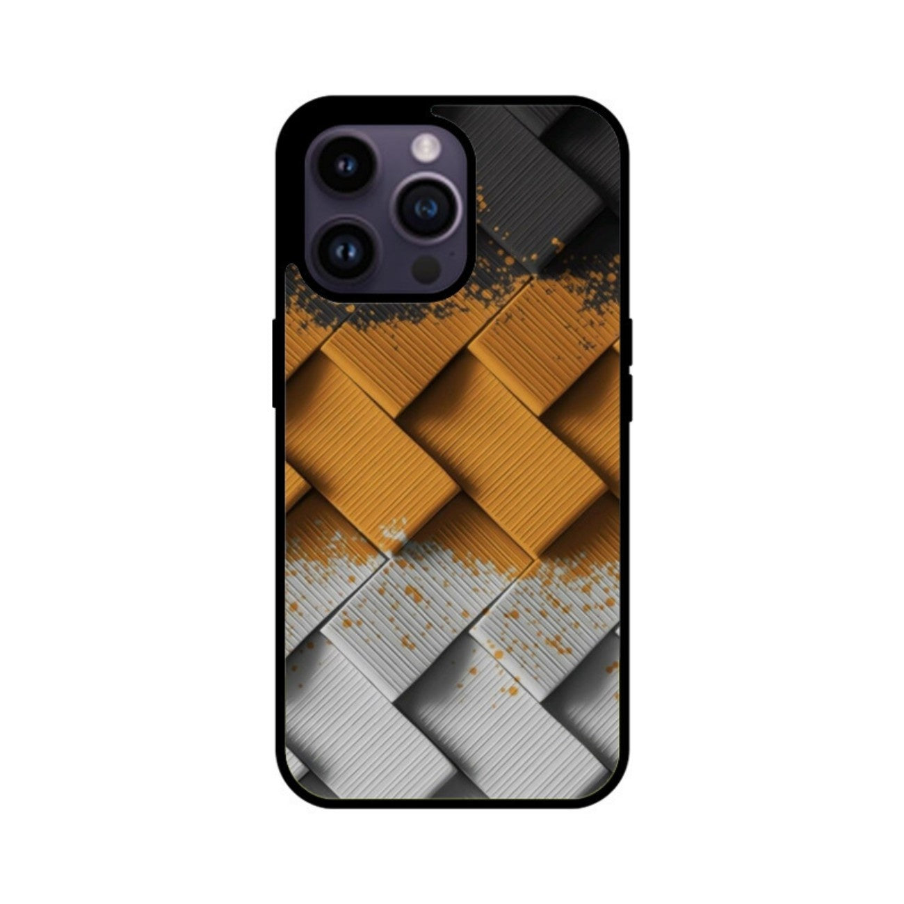 Metal Knit Glass Case for Apple iPhone