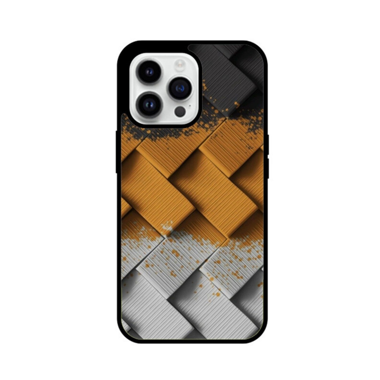 Metal Knit Glass Case for Apple iPhone