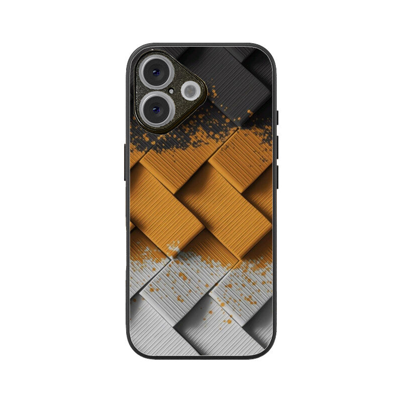 Metal Knit Glass Case for Apple iPhone