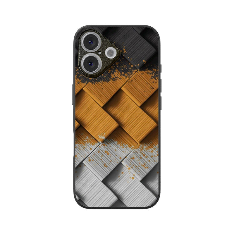 Metal Knit Glass Case for Apple iPhone