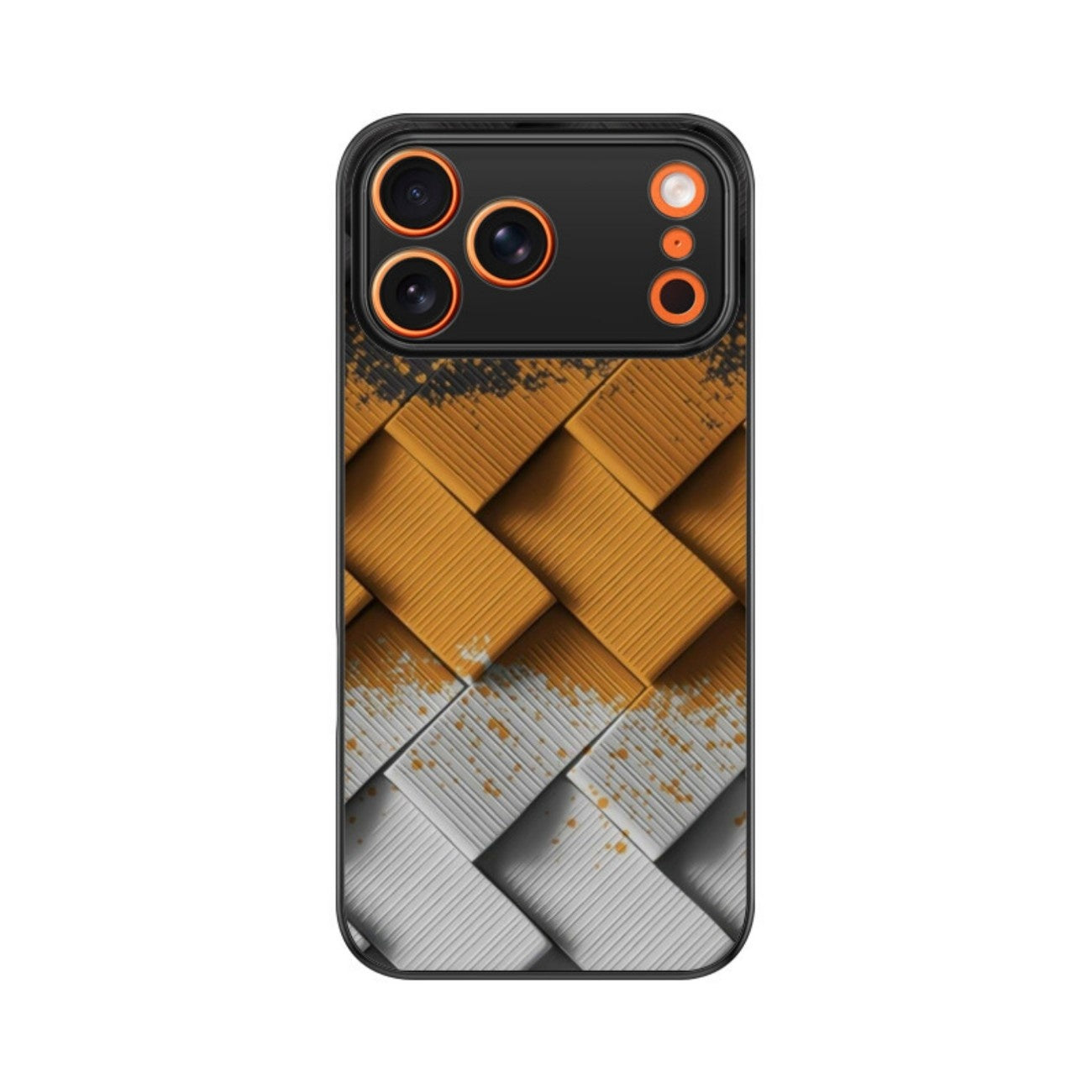 Metal Knit Glass Case for Apple iPhone