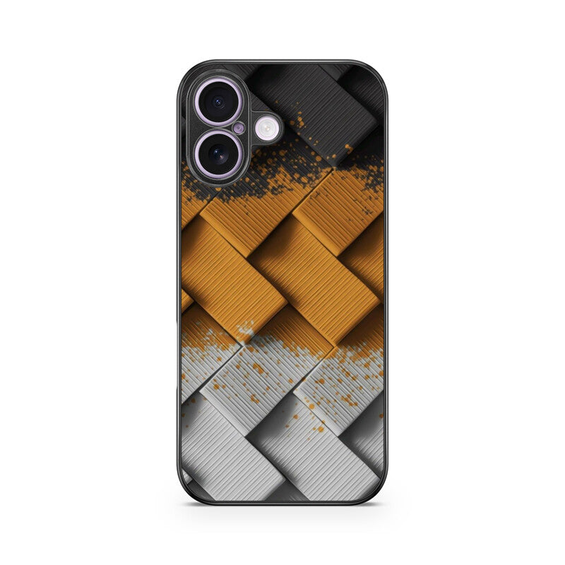 Metal Knit Glass Case for Apple iPhone