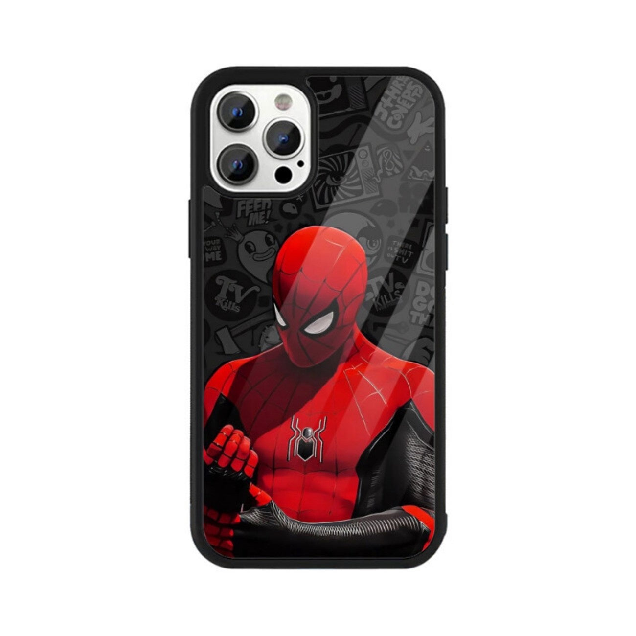 Crimson Web Hero Glass Case for Apple iPhone