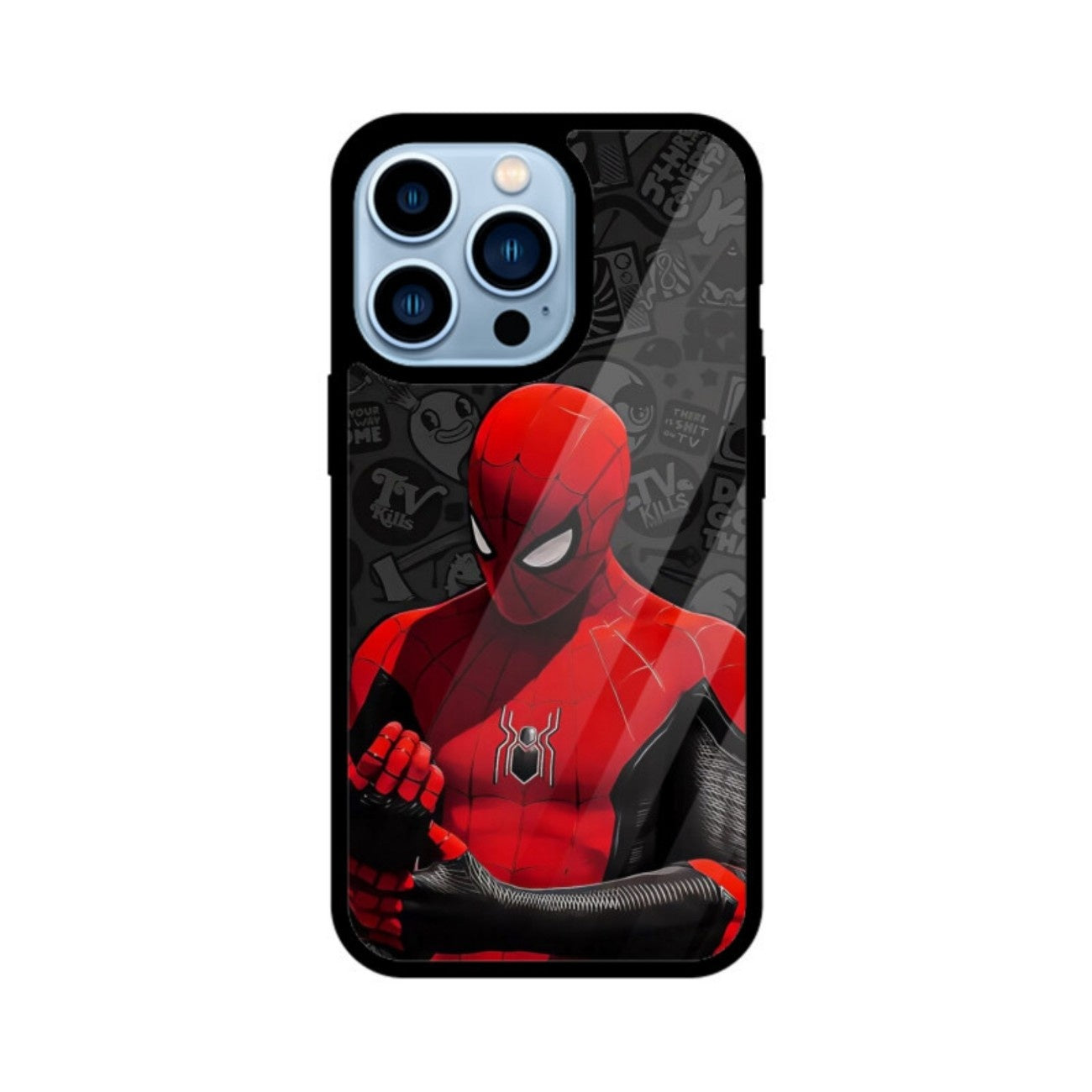 Crimson Web Hero Glass Case for Apple iPhone