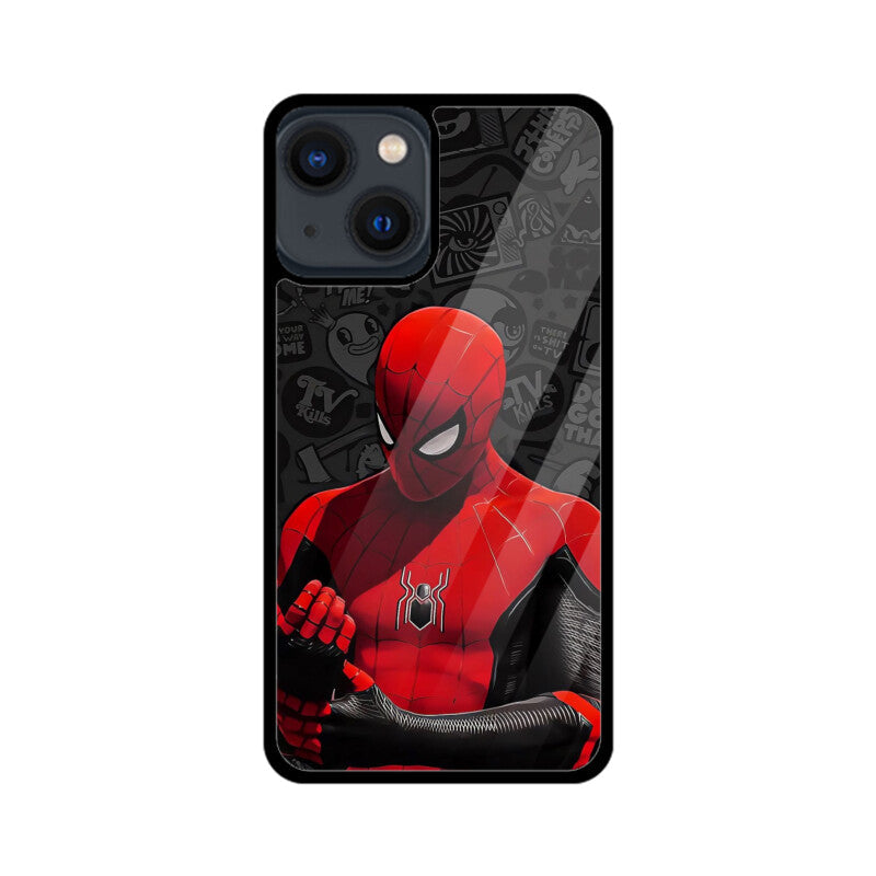 Crimson Web Hero Glass Case for Apple iPhone