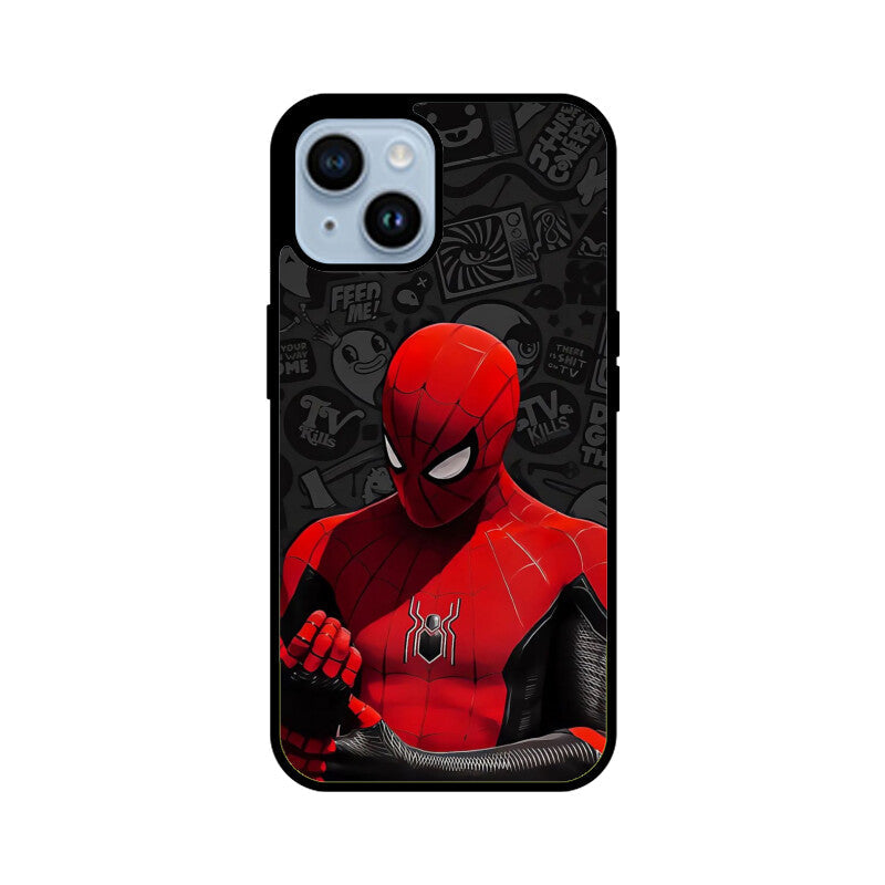 Crimson Web Hero Glass Case for Apple iPhone