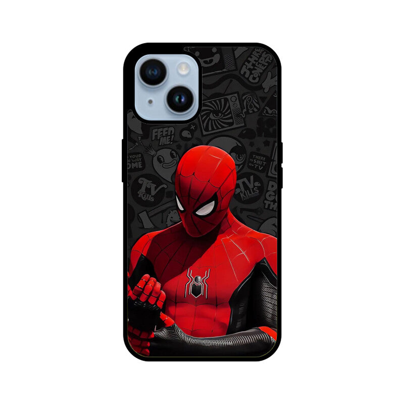 Crimson Web Hero Glass Case for Apple iPhone