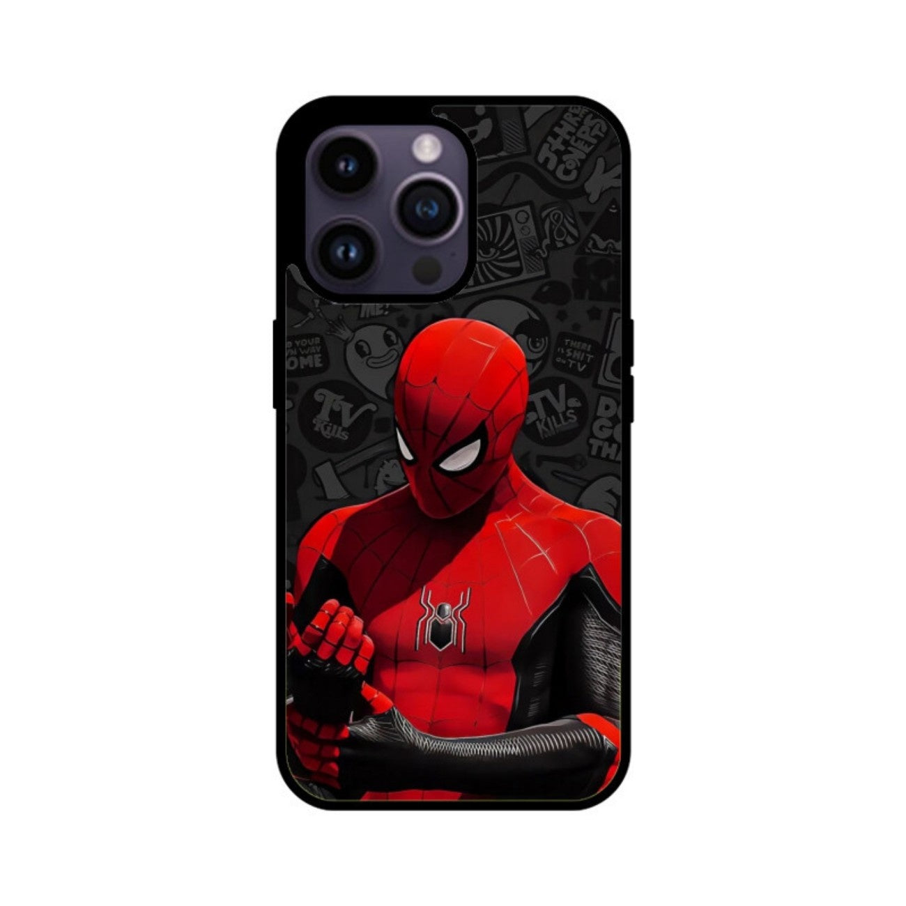 Crimson Web Hero Glass Case for Apple iPhone