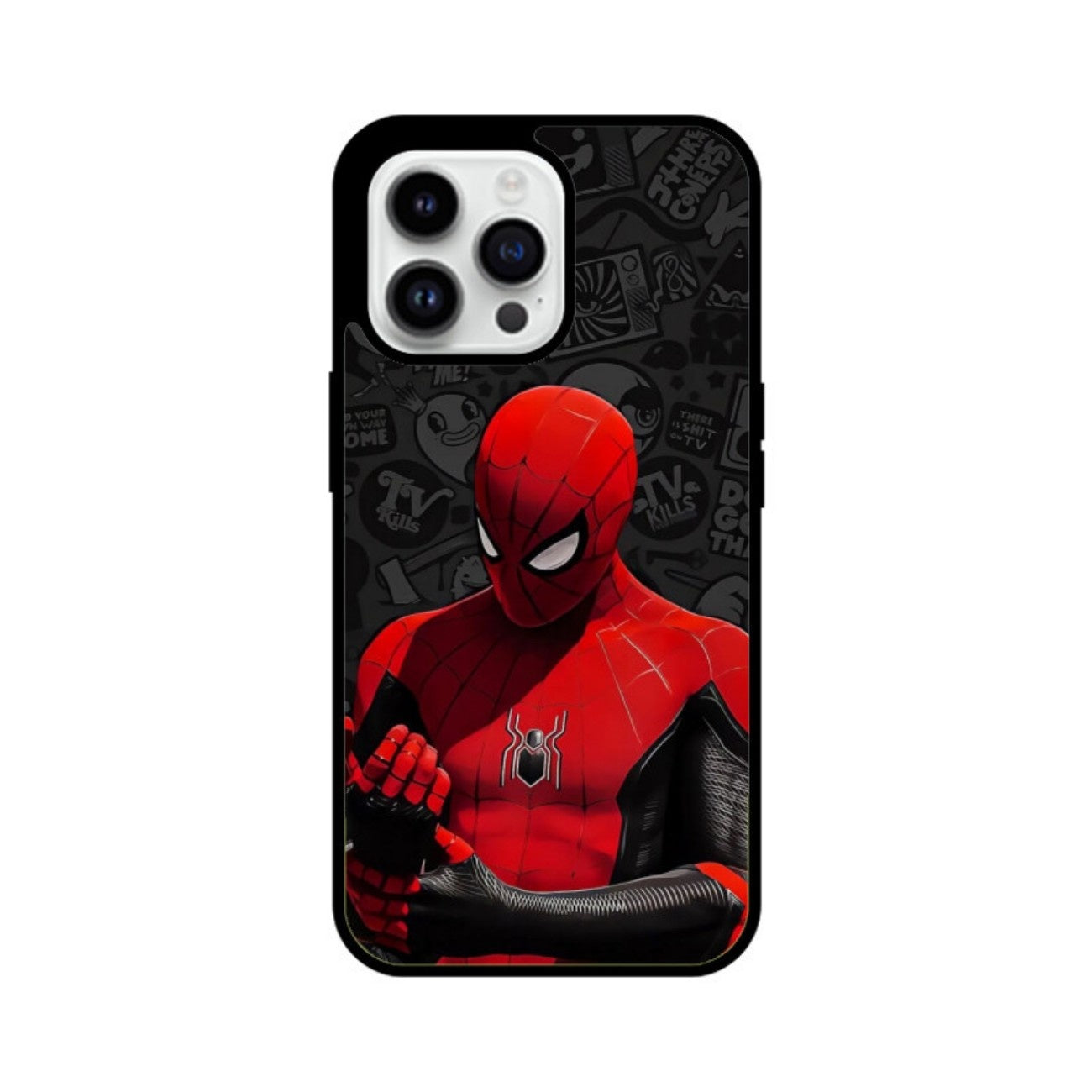 Crimson Web Hero Glass Case for Apple iPhone