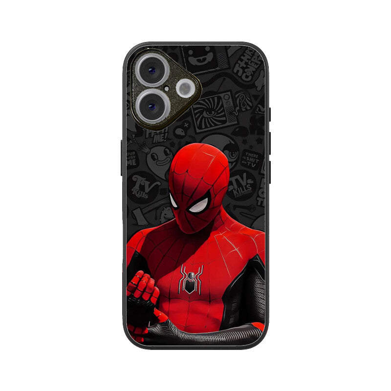 Crimson Web Hero Glass Case for Apple iPhone