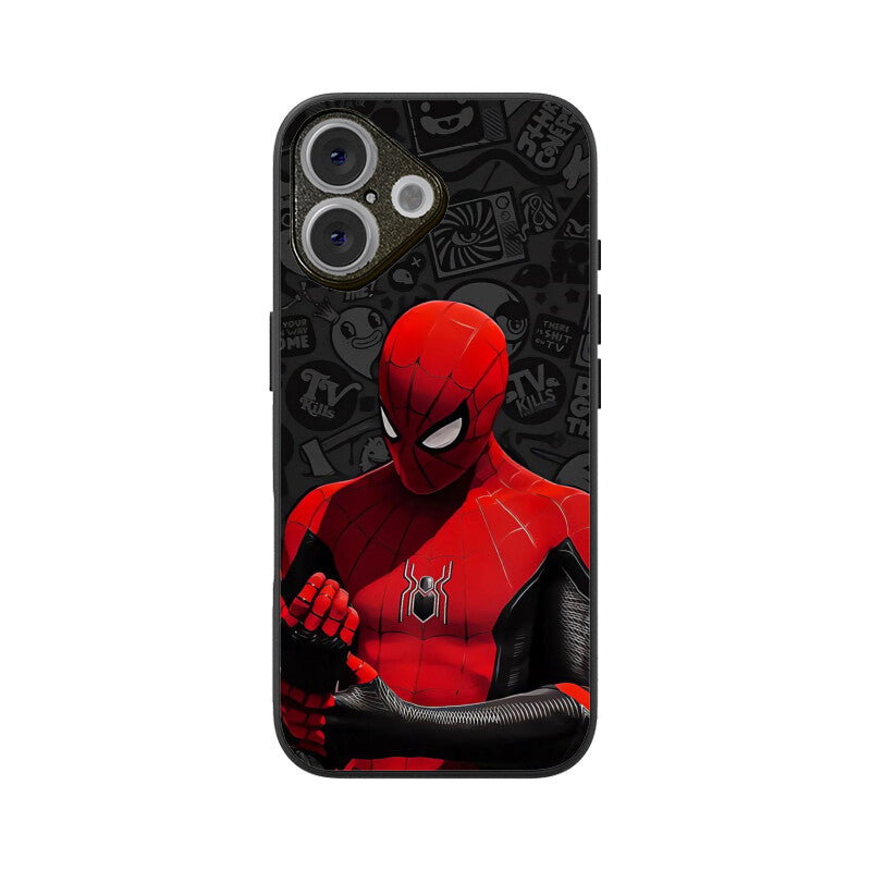 Crimson Web Hero Glass Case for Apple iPhone