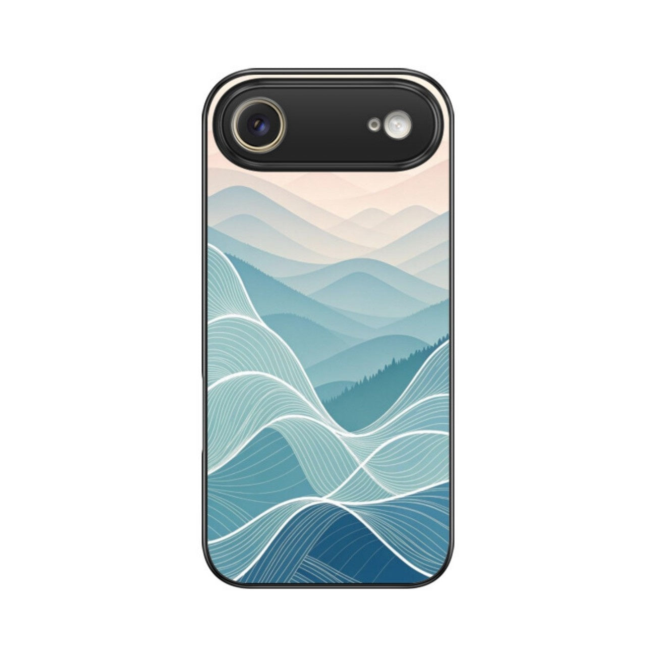 Azure Flow Glass Case for Apple iPhone