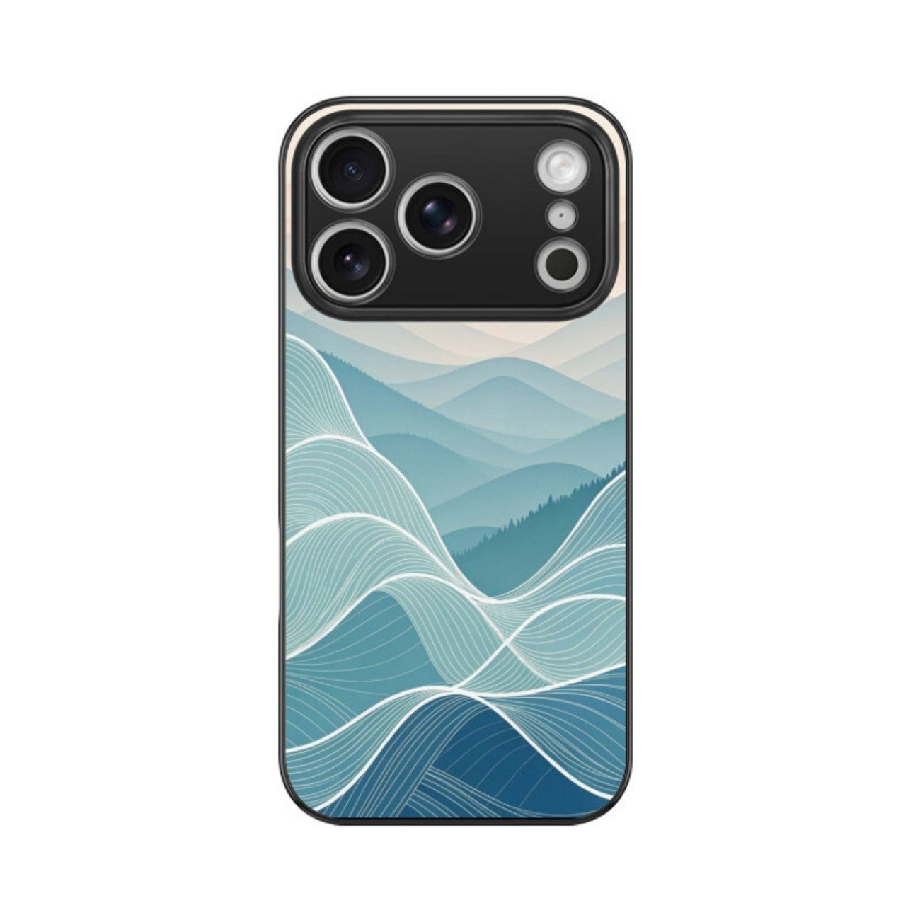 Azure Flow Glass Case for Apple iPhone