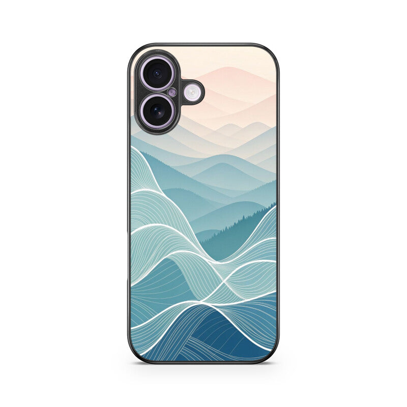 Azure Flow Glass Case for Apple iPhone