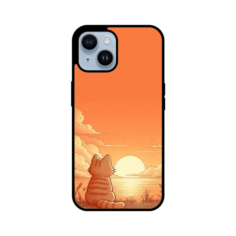Golden Hour Kitty Glass Case for Apple iPhone