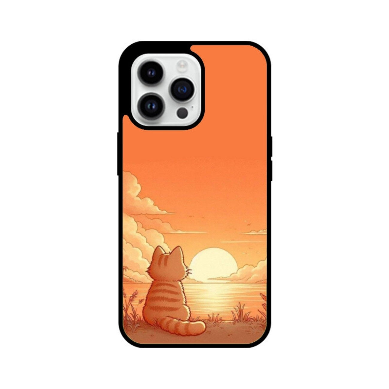 Golden Hour Kitty Glass Case for Apple iPhone