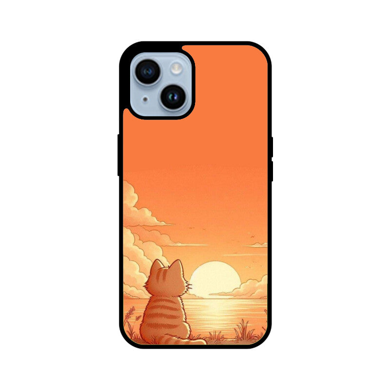 Golden Hour Kitty Glass Case for Apple iPhone